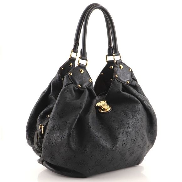 Louis Vuitton L Hobo Mahina Leather Blue - Picture 3 of 7